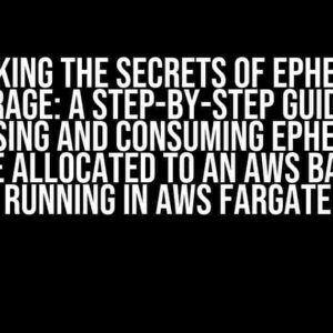 Unlocking the Secrets of Ephemeral Storage: A Step-by-Step Guide to Accessing and Consuming Ephemeral Storage Allocated to an AWS Batch Job Running in AWS Fargate